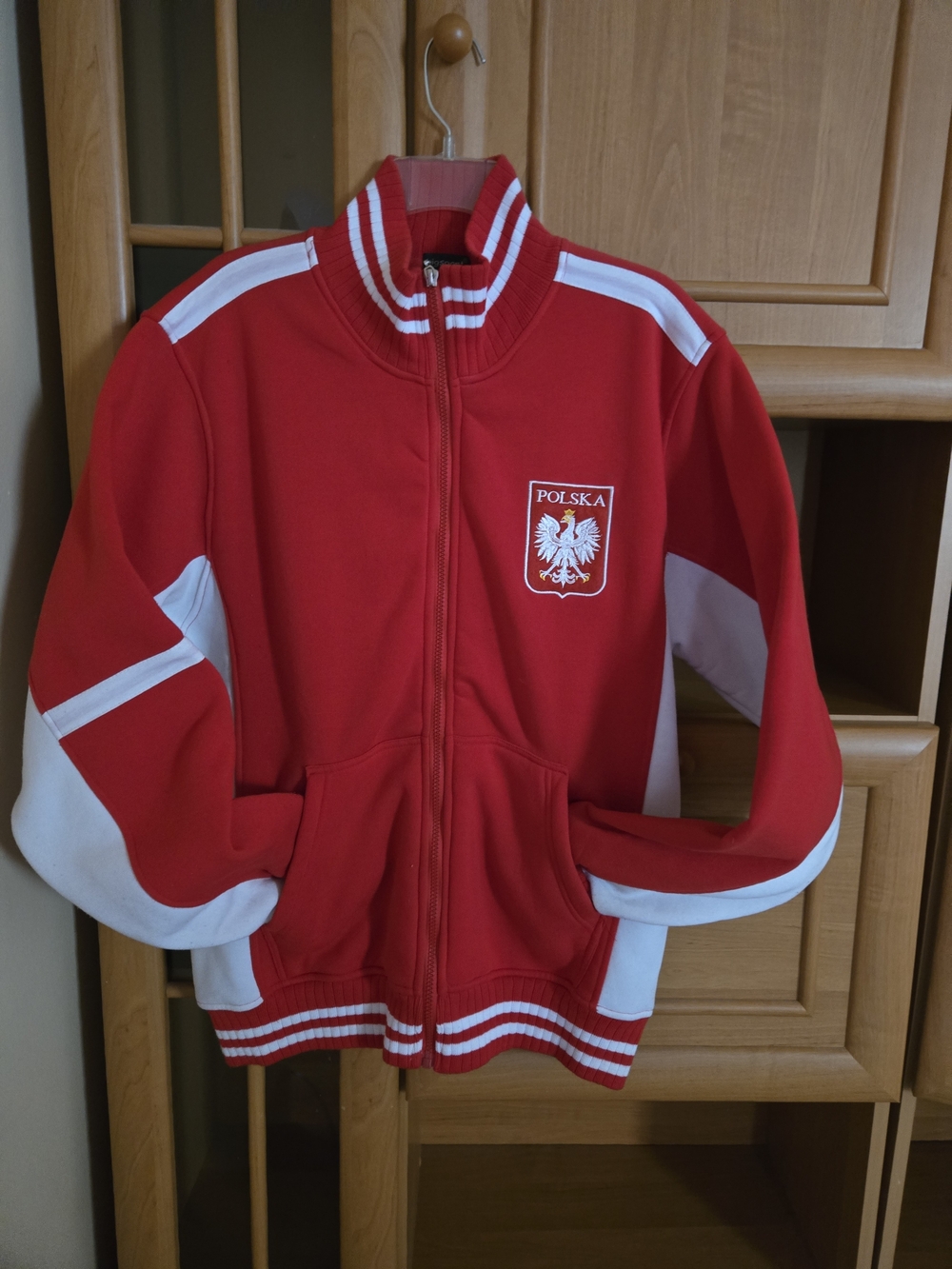 Woman's Red Polska (POLAND)Zip-Up Track Jacket